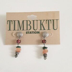 Ethnic Bohemian Beach Bead Earrings